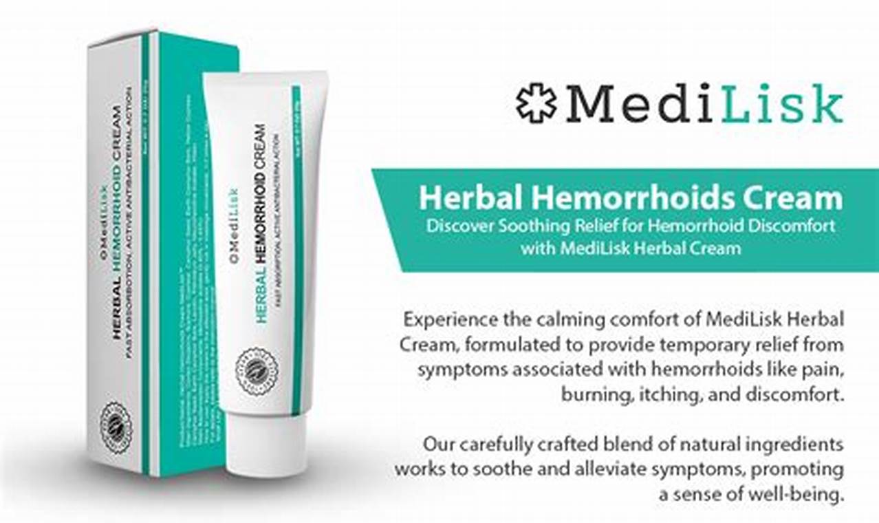 Medilisk Herbal Hemorrhoid Cream: A Review + Relief Tips The Ultimate Herbal Remedies Guide: Natural Healing for a Healthier Life Medilisk Herbal Hemorrhoid Cream: A Review + Relief Tips | The Ultimate Herbal Remedies Guide: Natural Healing for a Healthier Life