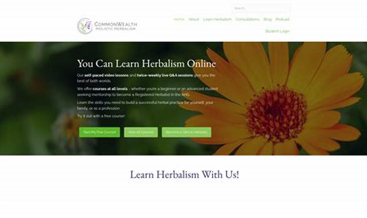 Learn Herbalism Online: Courses & Certifications | The Ultimate Herbal Remedies Guide: Natural Healing for a Healthier Life