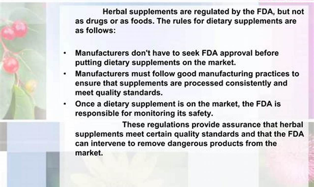 FDA & Herbal Supplements: Are They Regulated? A Guide | The Ultimate Herbal Remedies Guide: Natural Healing for a Healthier Life